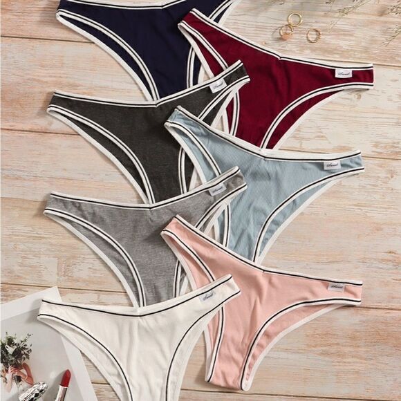 Ribbed Cheeky Panty Underwear Set - Picture 7 of 8